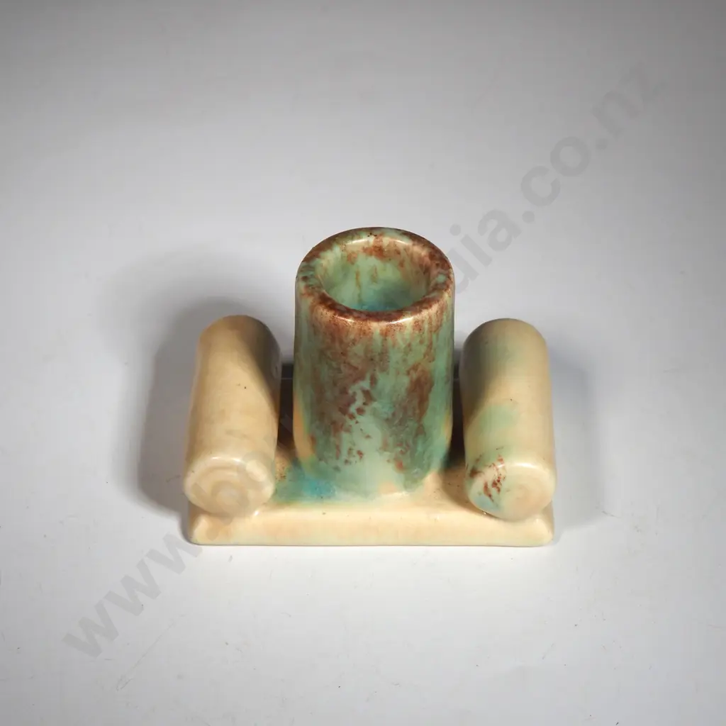 Empire Ware  Art Deco Speckled  Candlestick  Image 1++