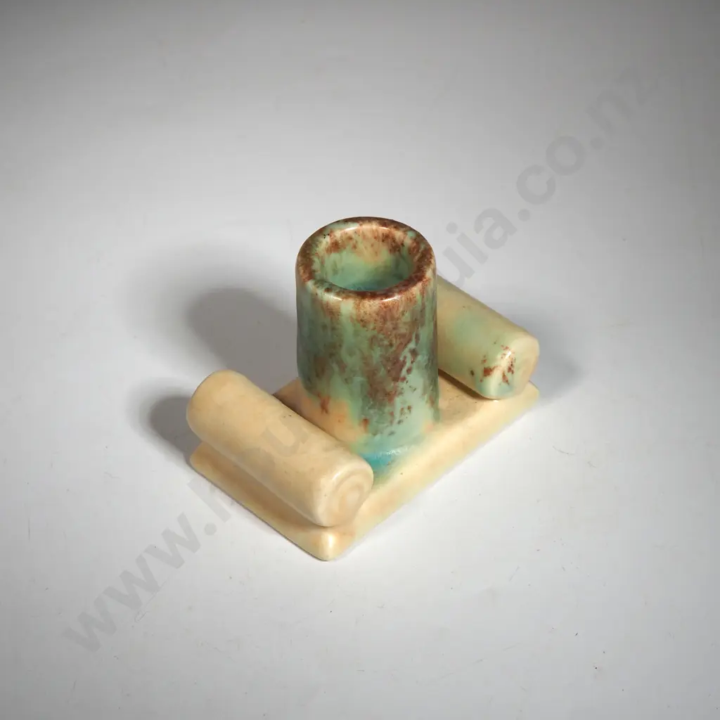 Empire Ware  Art Deco Speckled  Candlestick  Image 1++