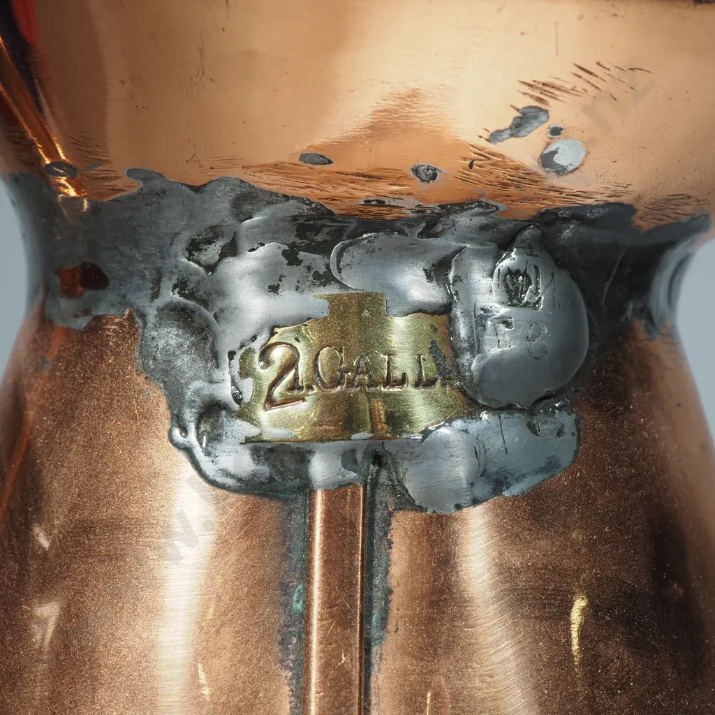 Large Two Gallon Copper Jug Image 1++