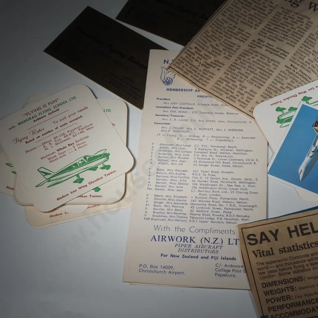 Assorted Lot of Vintage Flying Memorabilia  Image 1++