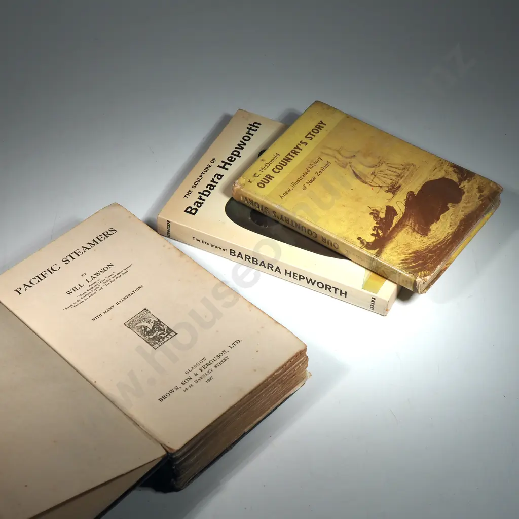 Collection Of Six Books Including Pacific Steamers By Will Lawson Brown Son & Ferguson Ltd 1927 Image 1++