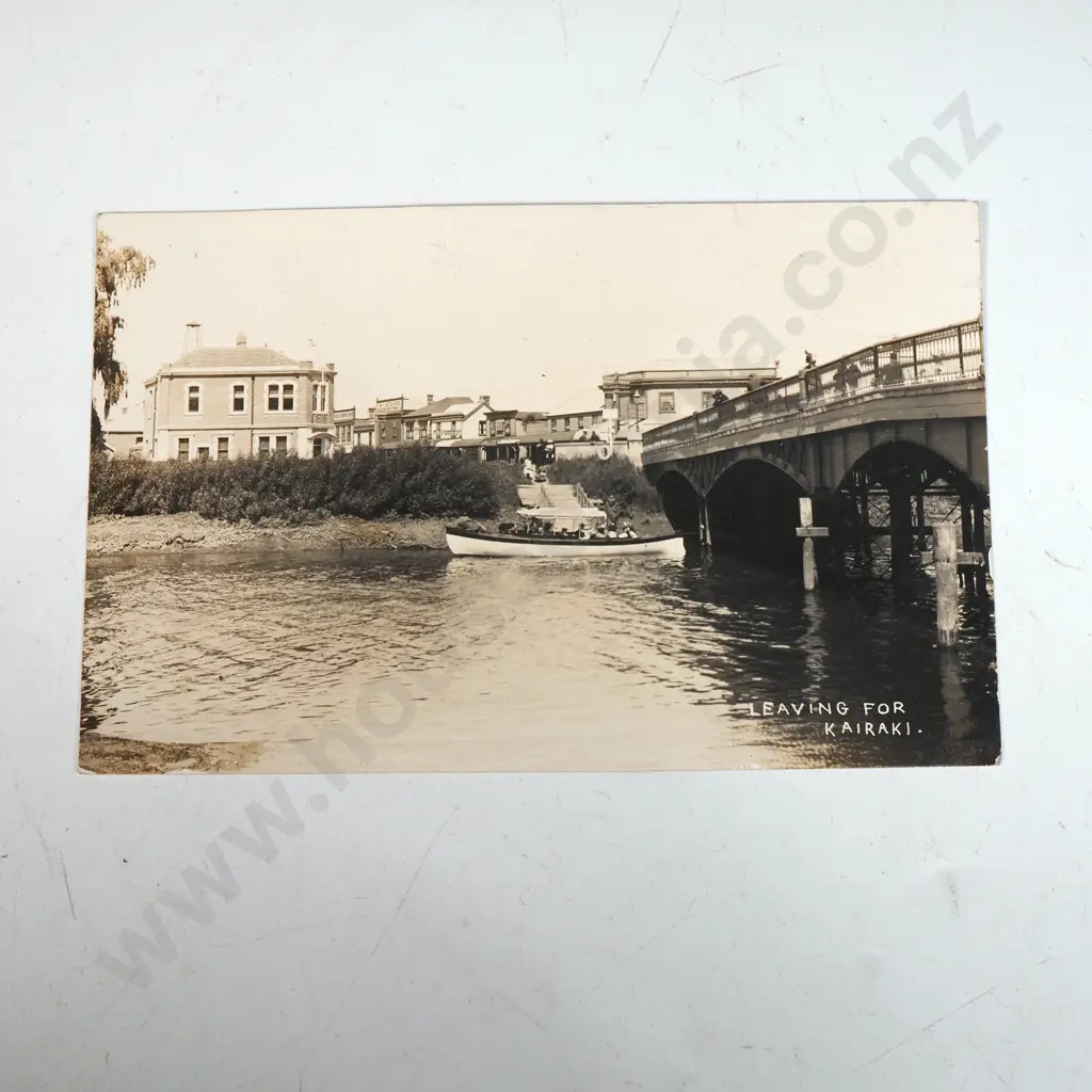Antique NZ Real Photo Postcard Kairaki Kaiapoi  Image 1++