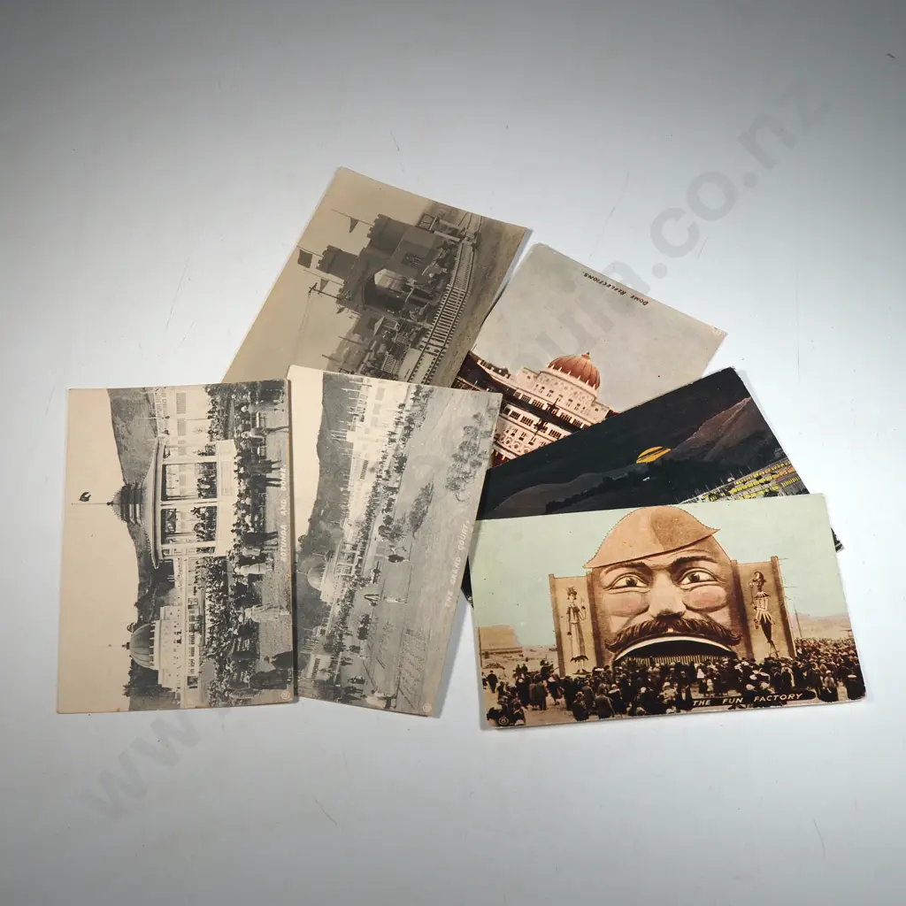Six Vintage NZ Cards  New Zealand and South Seas Exhibition 1925 -26 Image 1++