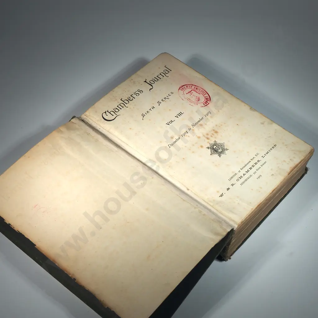 1905 Chambers Journal - From the Christchurch Railways Employees Library  Image 1++