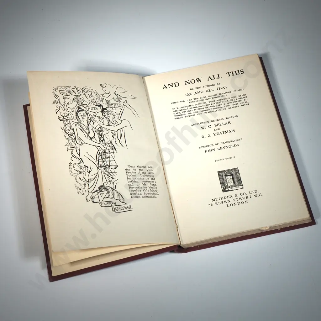 Sellar, W.C. & Yeatman, R.J.  1932. And Now All This. Fourth Edition 1933. Image 1++