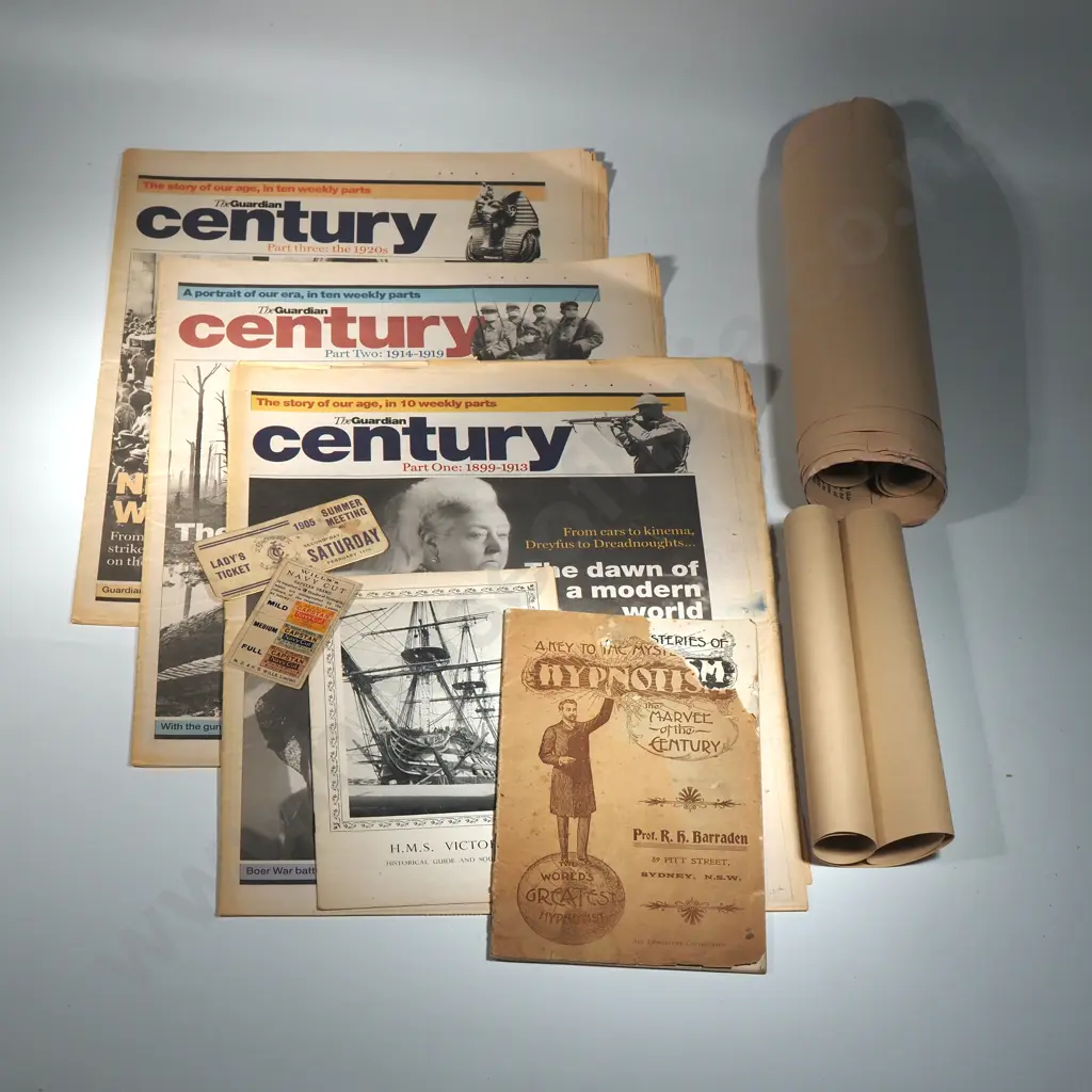 Three Vintage Newspapers 'The Guardian Century', Covering Events 1899-1913 Image 1++