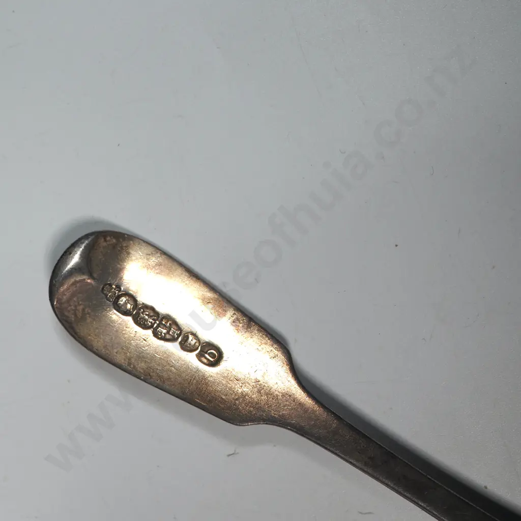 Sterling Silver Fiddle Pattern Sugar Spoon. Newcastle 1865 Image 1++