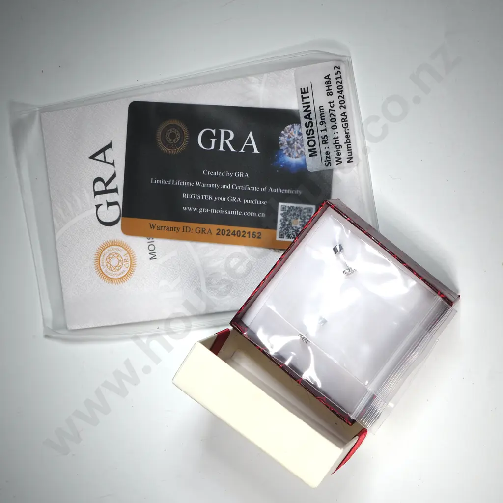 Pair of Moissanite Four Stone Earrings Image 1++