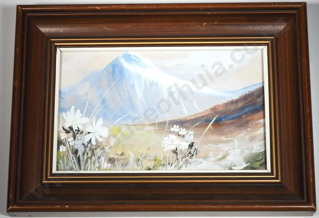 Mt Elliot, Milford Track, South Island, New Zealand.  Watercolour Image 1++