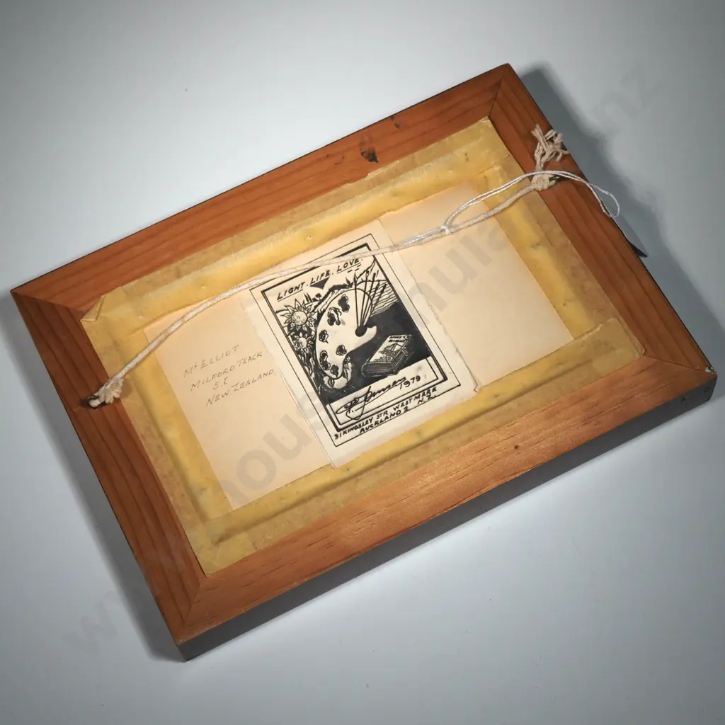 Mt Elliot, Milford Track, South Island, New Zealand.  Watercolour Image 1++