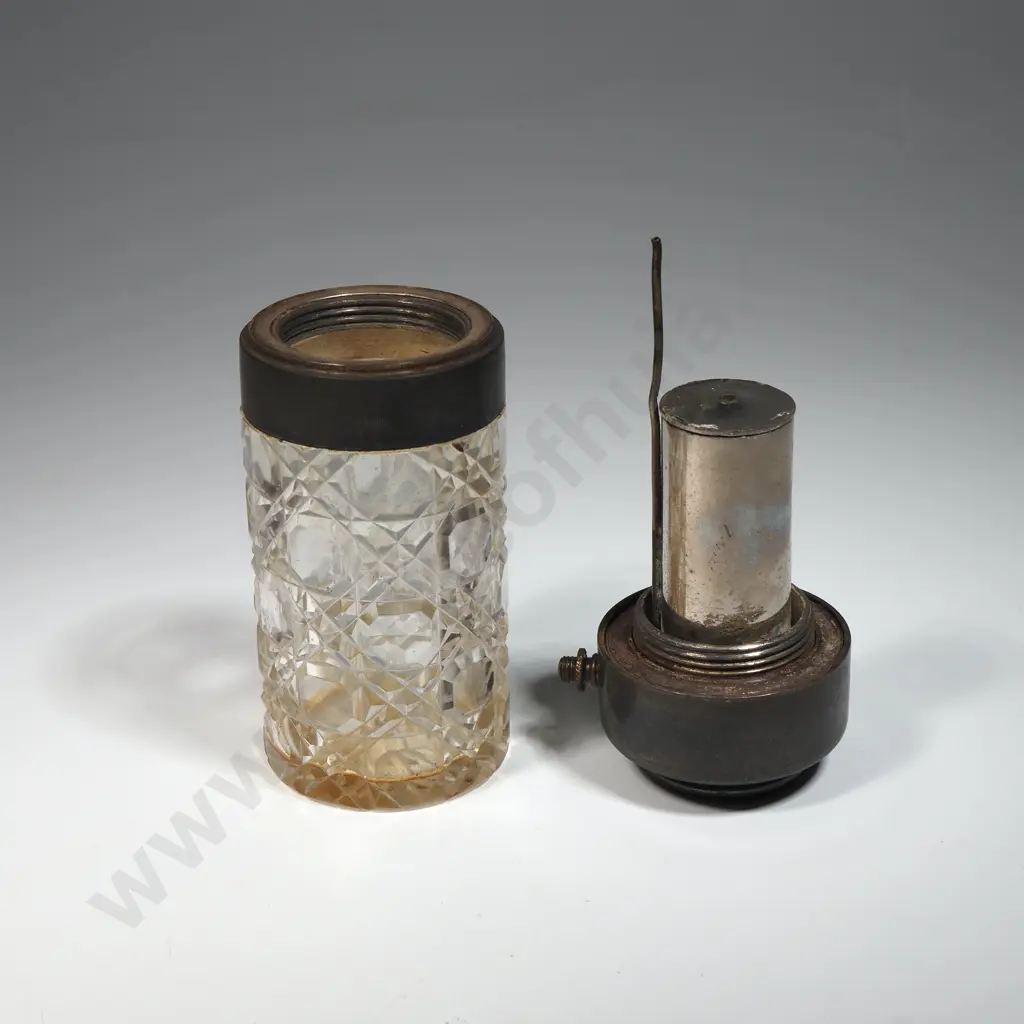 Sterling Silver & Hobnail Glass Atomizer. Image 1++