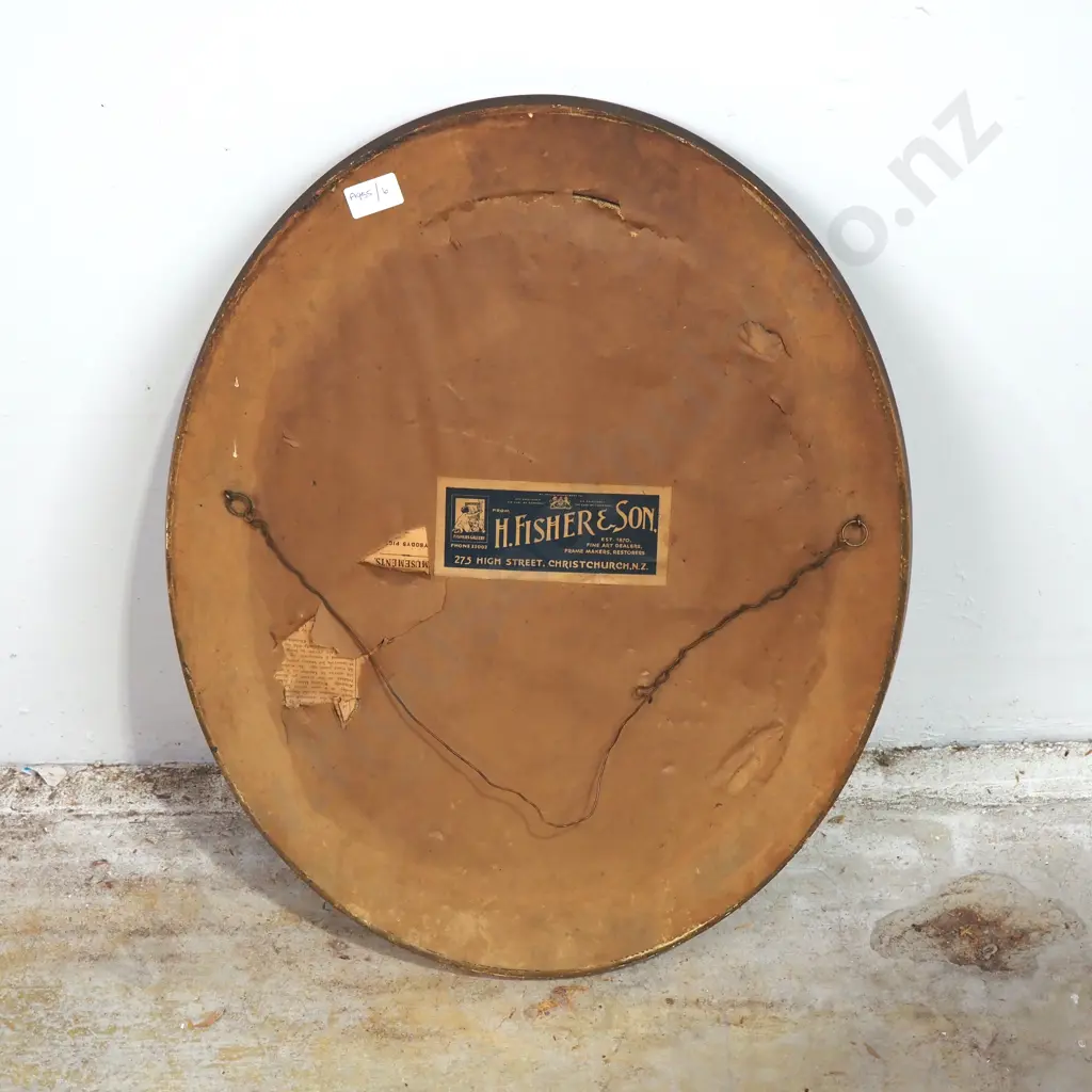 Vintage Gilt Frame w Inset Needlepoint Tapestry Image 1++