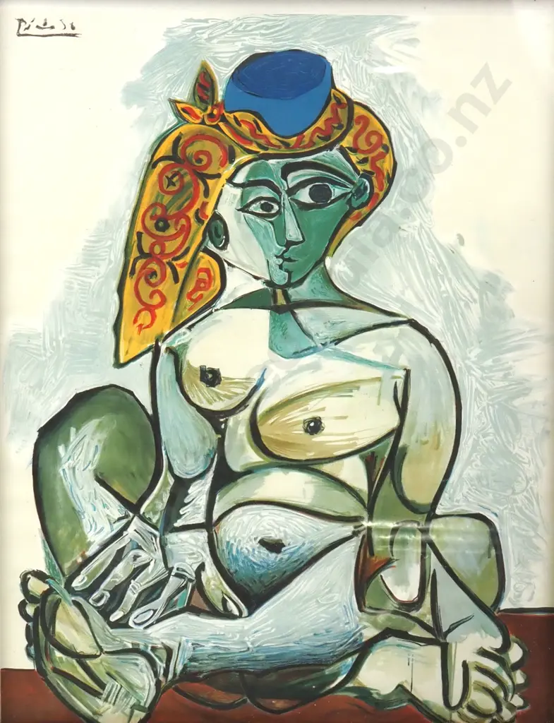 Pablo Picasso - Nude Woman With Turkish Bonnet, Print Image 1++