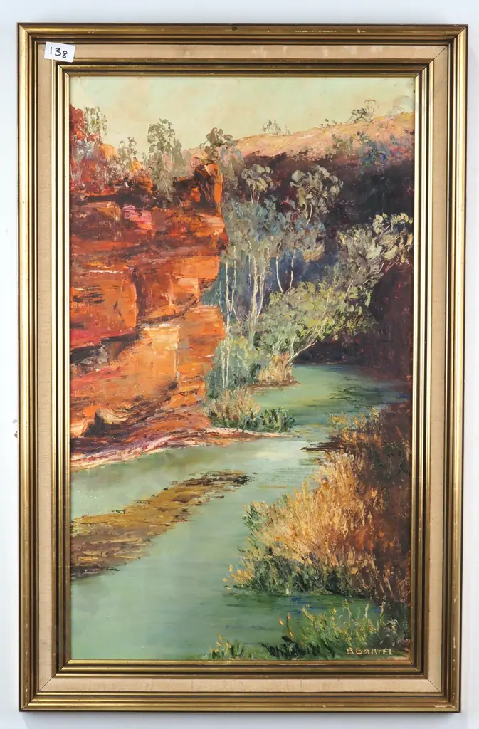 Barbara Bartel - Rock Pool Western Australia, Oil Image 1++