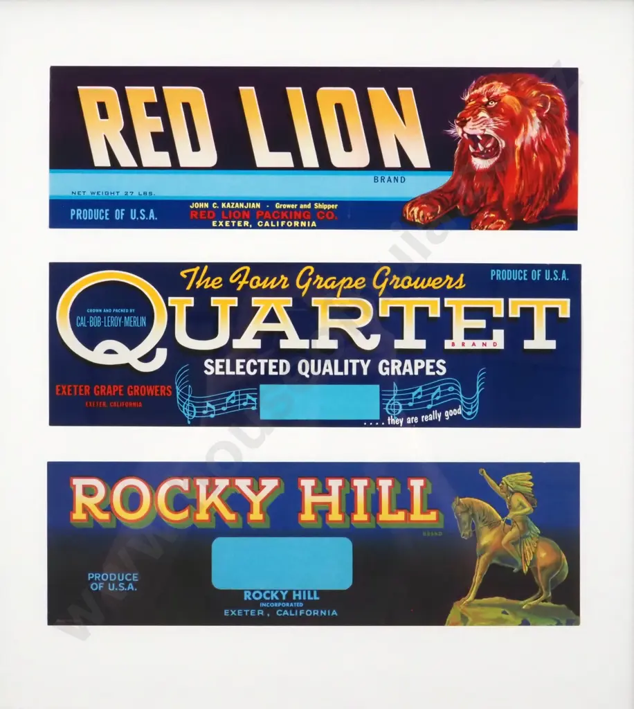 Authentic Lithographs - Fruit Crate, Labels Image 1++