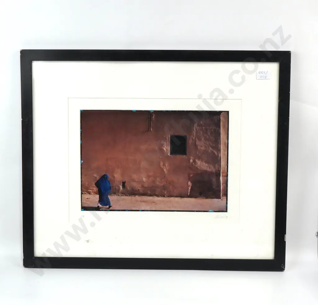 Jeffrey Becom - Woman in Blue Burka, Photograph Image 1++