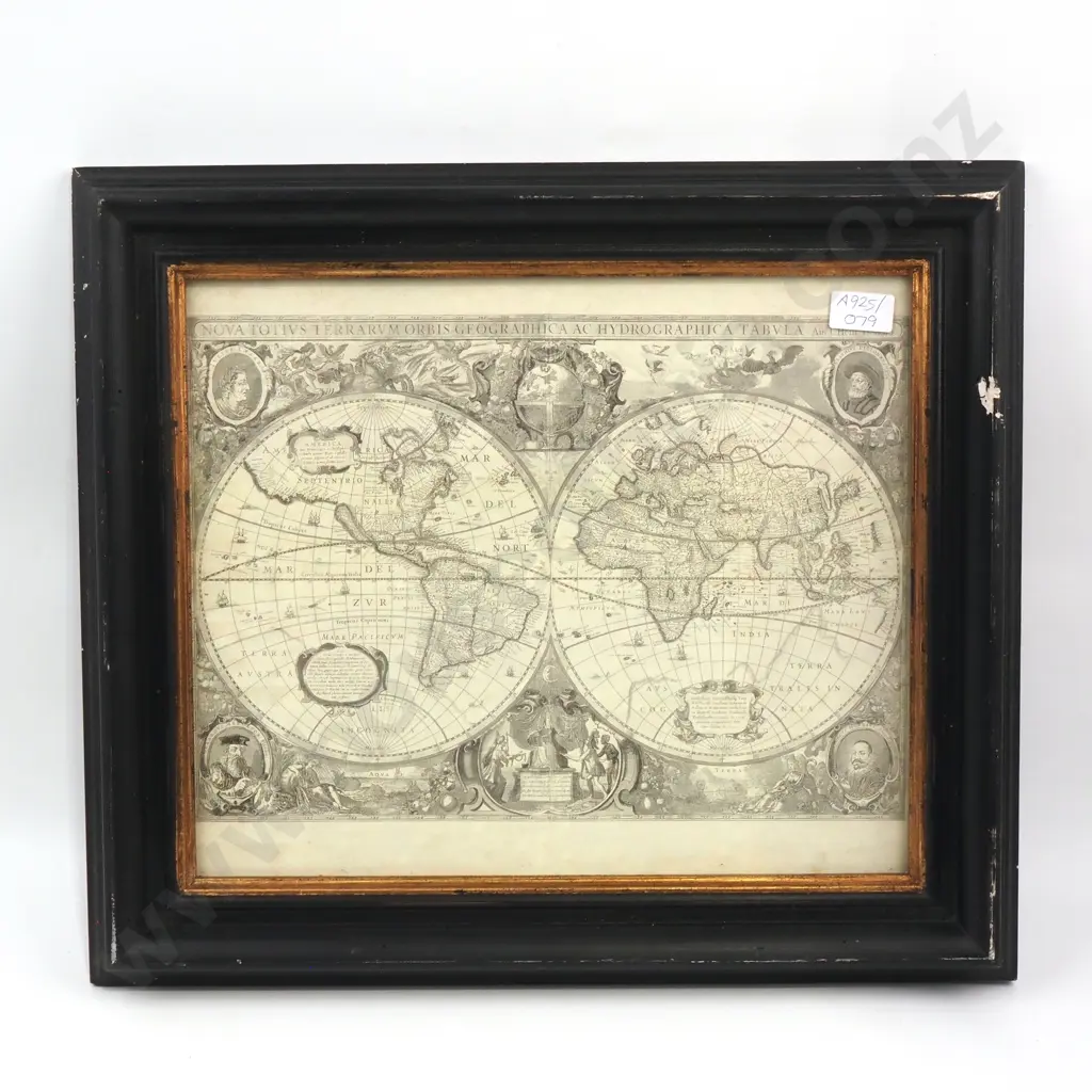 Artist Unknown - Geographical & Hydrographical Table, Print Image 1++