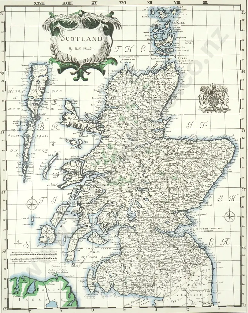 Robert Morden - Map Of Scotland, Print Image 1++