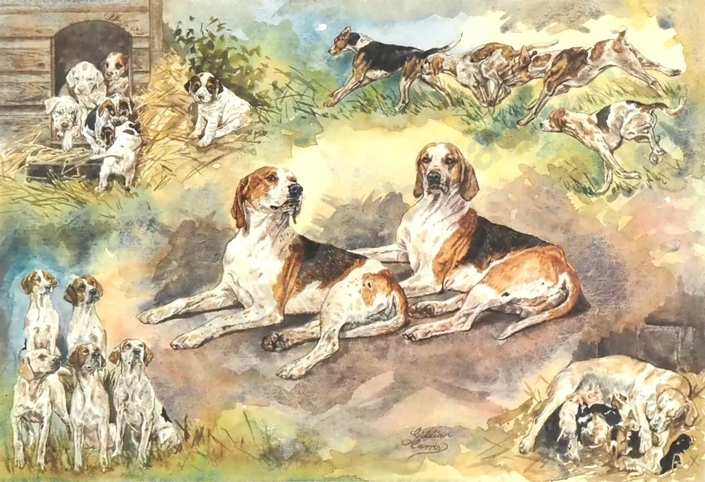 Gilliam Harris - Young Entry & Old Stagers, Print Image 1++