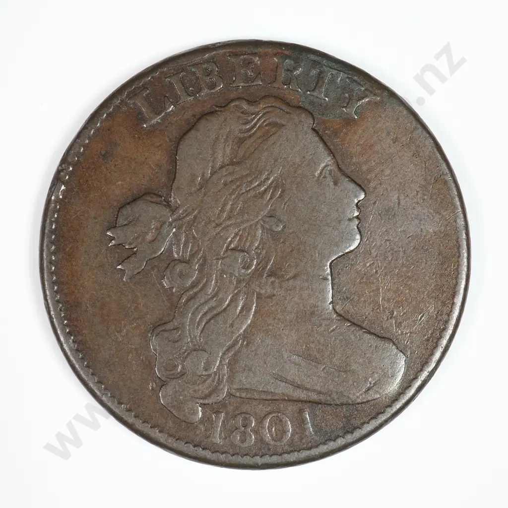 Large Cent: 1801 - Fine. C.V USD $402 ( NZD $700 ) Image 1++