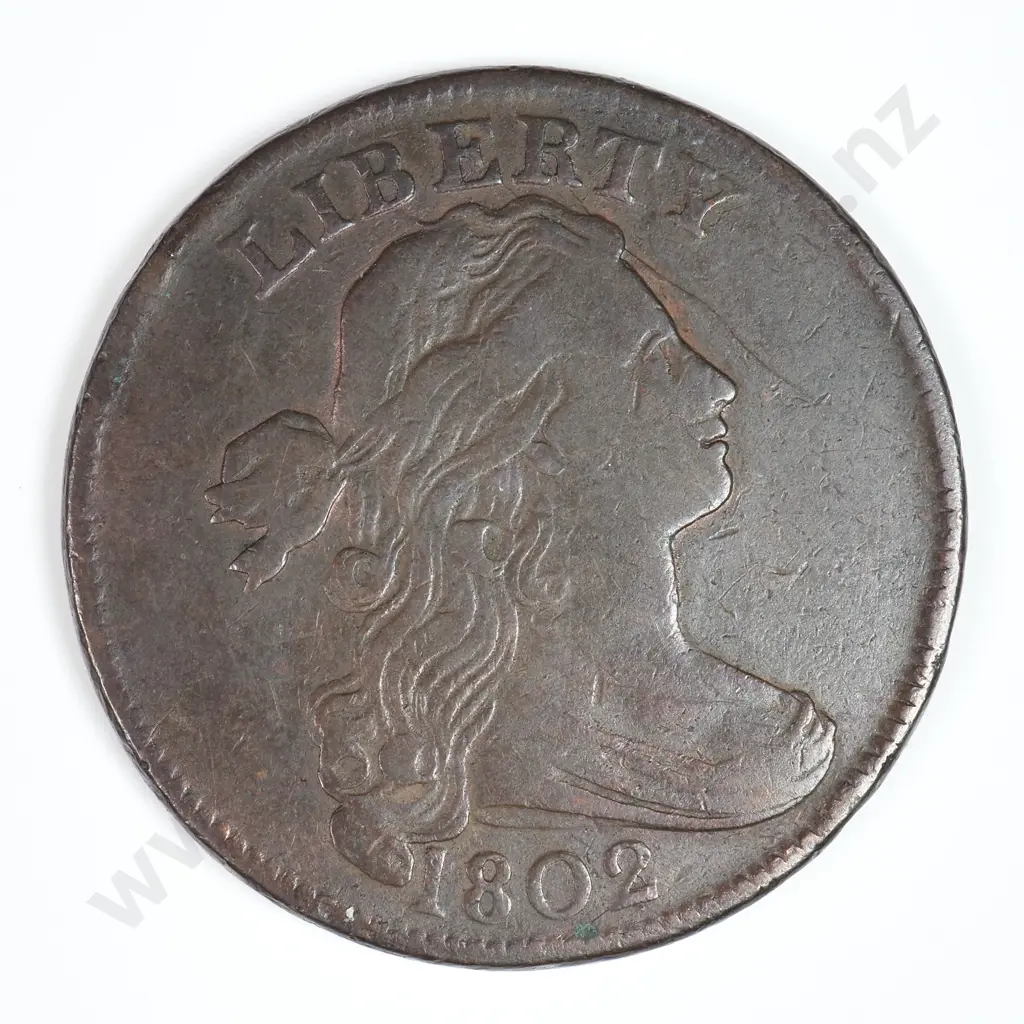 Large Cent: 1802 - Very Fine. C.V USD $684 ( NZD $1190 ) Image 1++