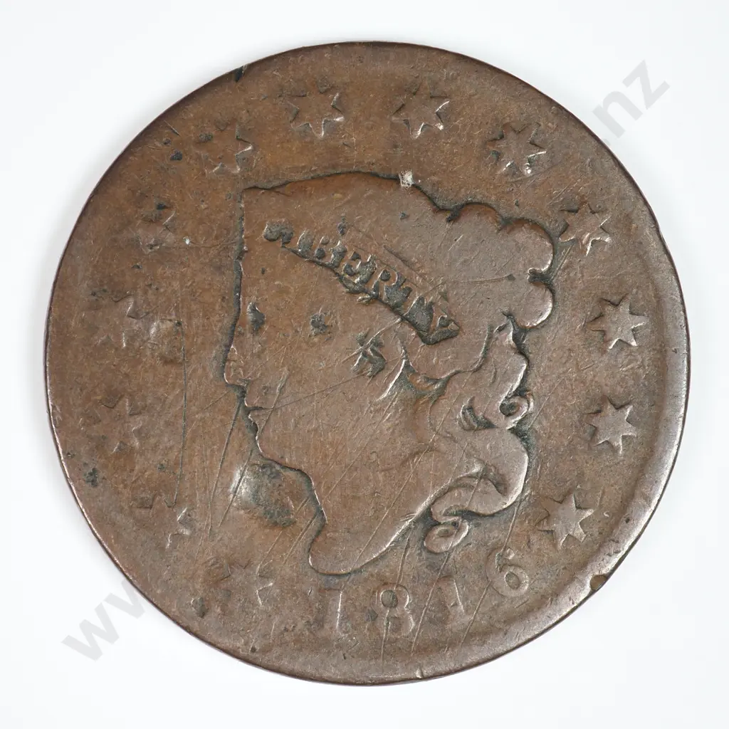 Large Cent: 1816 - Good. C.V USD $42 ( NZD $70 ) Image 1++