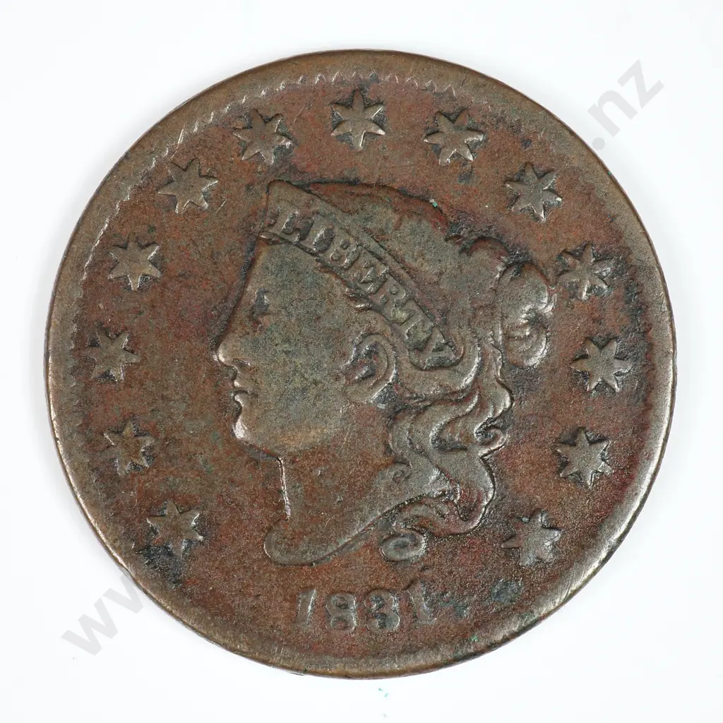 Large Cent: 1831 - Fine. C.V USD $60 ( NZD $105 ) Image 1++
