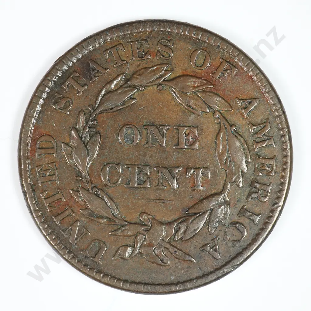 Large Cent: 1835 Small 8 And Stars - Extremely Fine. C.V USD $223 ( NZD $390 ) Image 1++