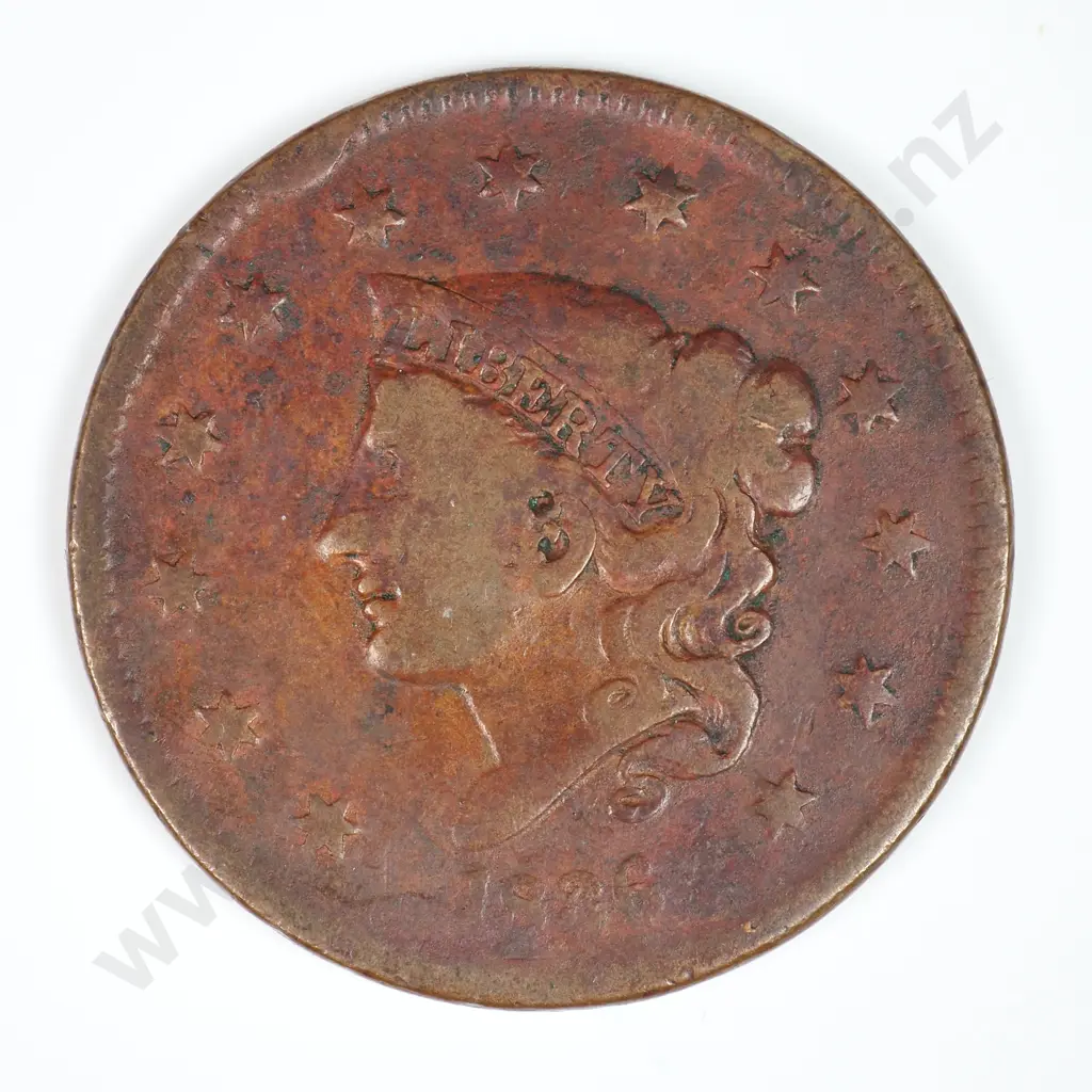 Large Cent: 1836 - Very Good. C.V USD $42 ( NZD $70 ) Image 1++