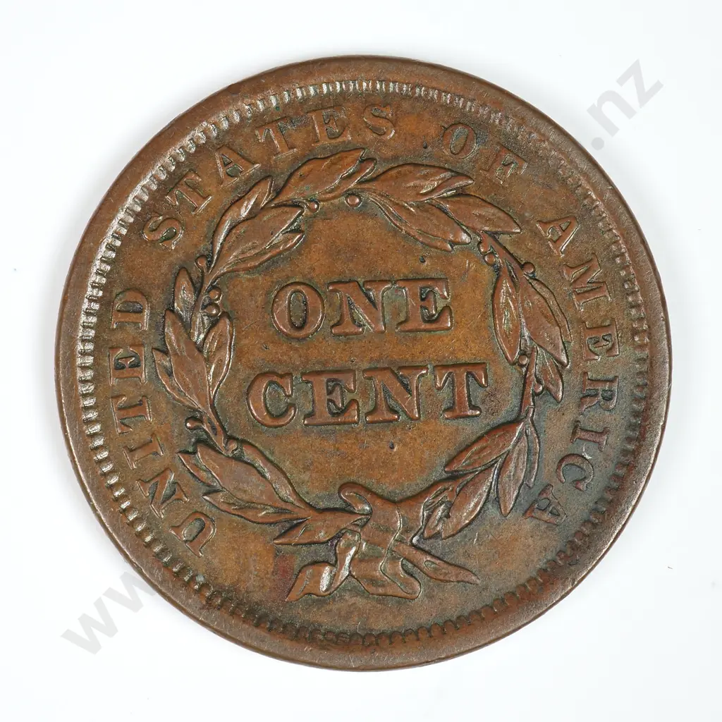 Large Cent: 1842 Large Date - Extremely Fine. C.V USD $161 ( NZD $280 ) Image 1++