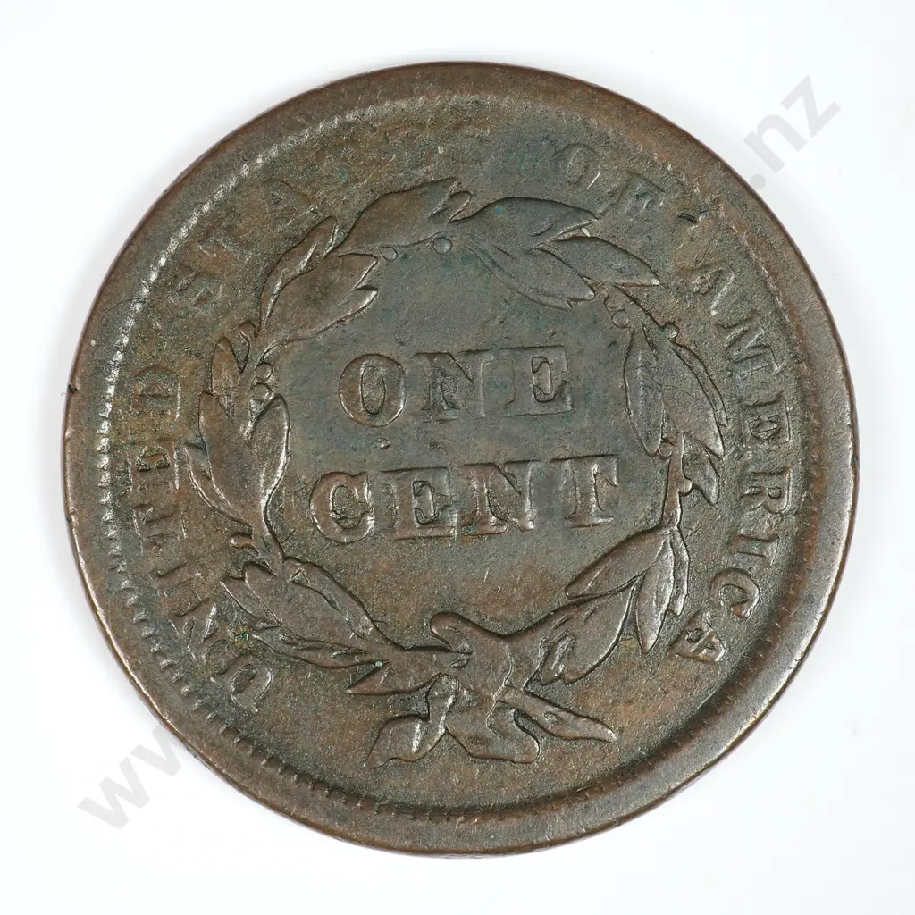 Large Cent: 1843 Large Letters - Fine. C.V USD $60 ( NZD $105 ) Image 1++