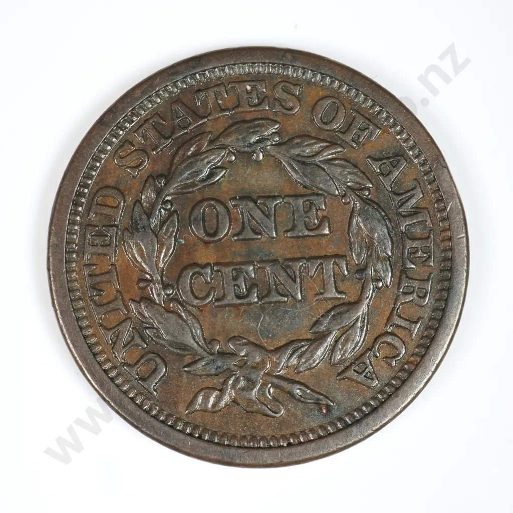Large Cent: 1844 - Extremely Fine. C.V USD $184 ( NZD $320 ) Image 1++