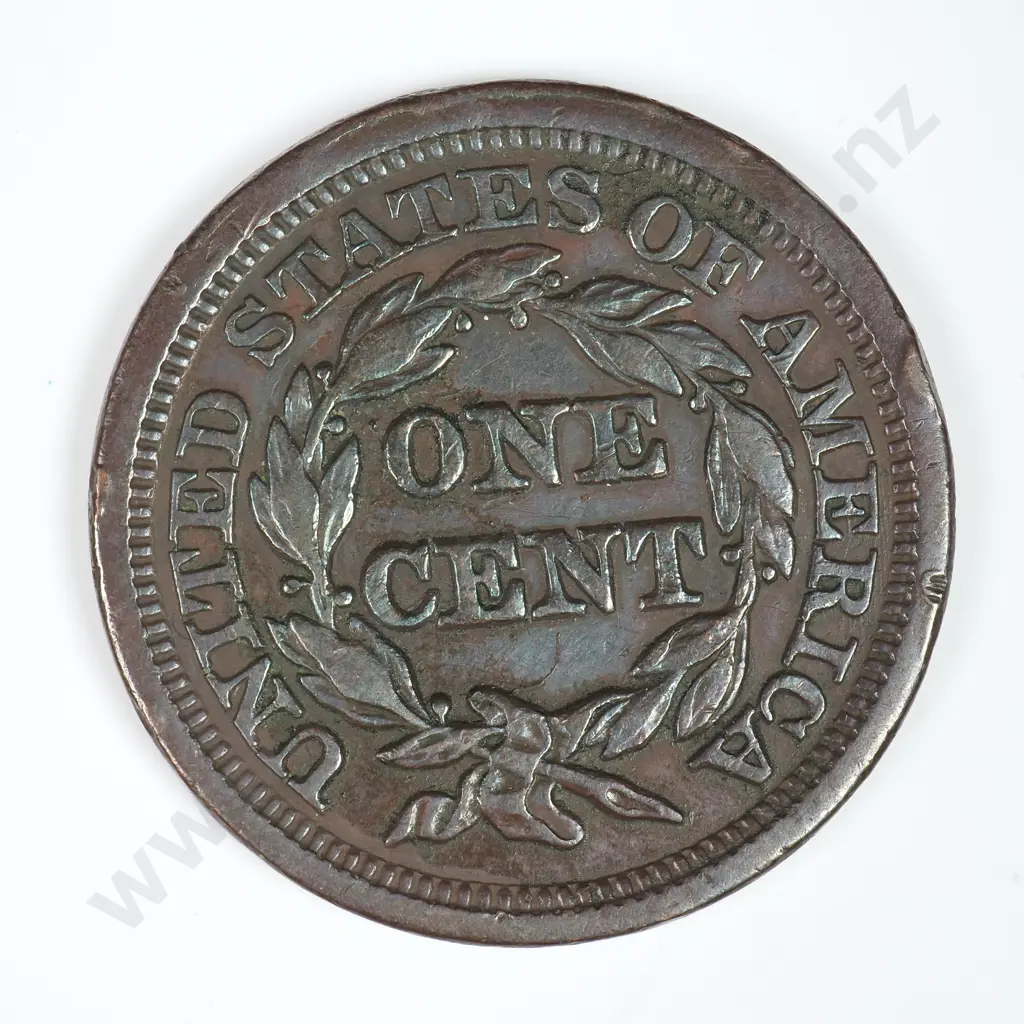 Large Cent: 1845 - Very Fine. C.V USD $73 ( NZD $125 ) Image 1++