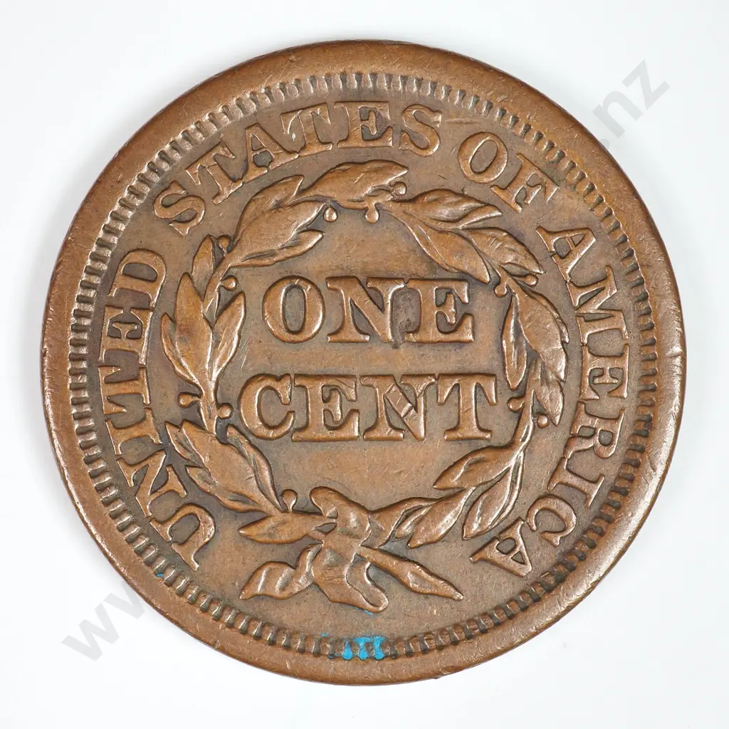 Large Cent: 1846 Medium Date - Extremely Fine. C.V USD $121 ( NZD $210 ) Image 1++