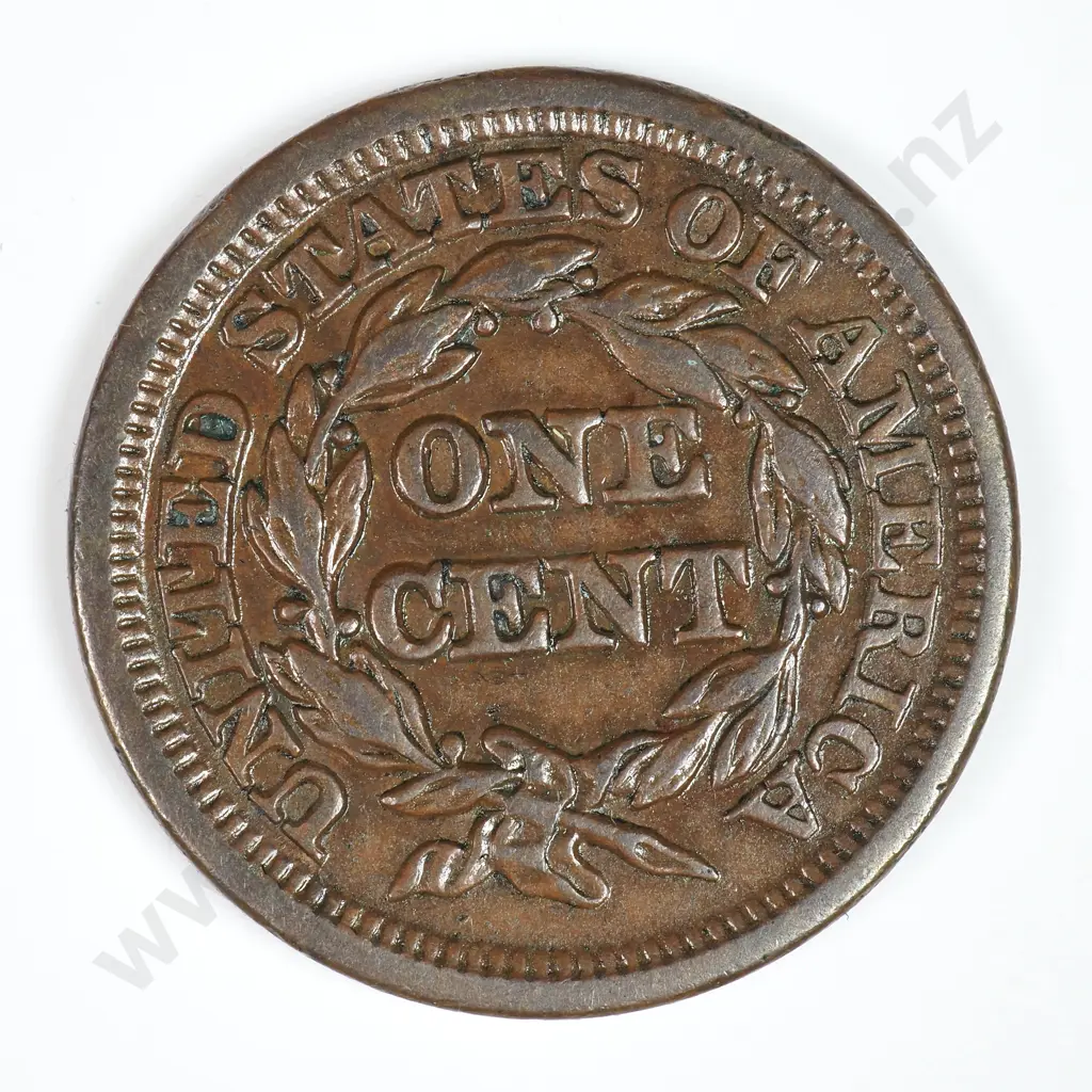 Large Cent: 1848 - Extremely Fine. C.V USD $184 ( NZD $320 ) Image 1++