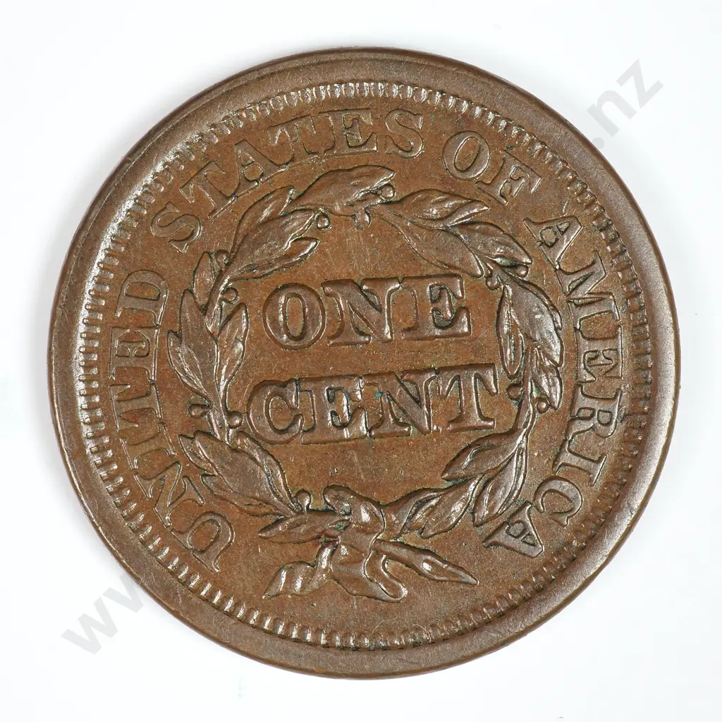 Large Cent: 1850 - Extremely Fine. C.V USD $184 ( NZD $320 ) Image 1++