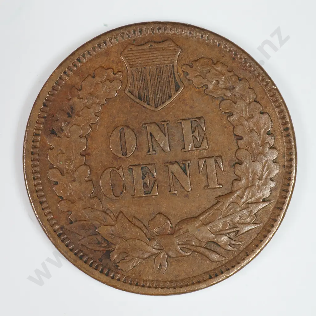 Indian Head Cent: 1874 - Very Fine. C.V USD $92 ( NZD $160 ) Image 1++