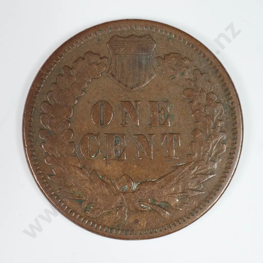 Indian Head Cent: 1876 - Fine. C.V USD $103 ( NZD $180 ) Image 1++