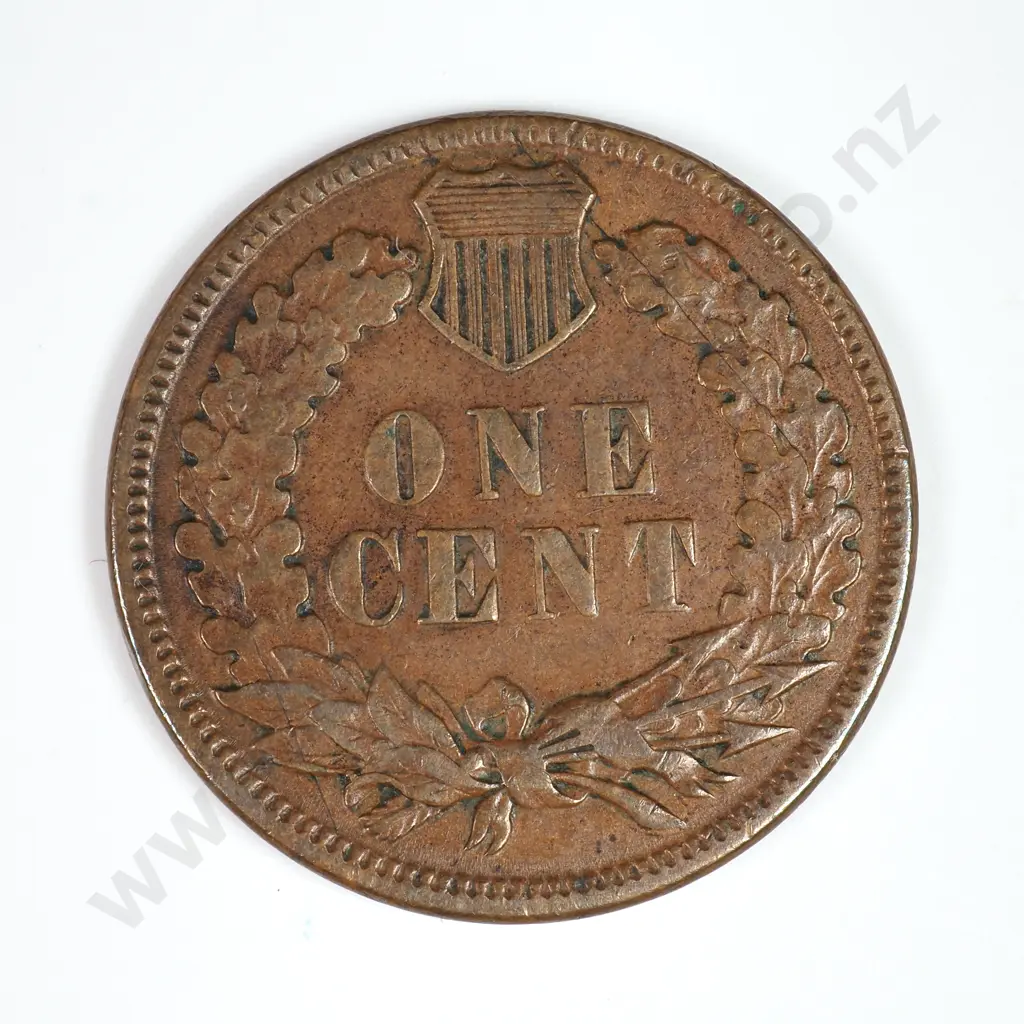 Indian Head Cent: 1885 - Extremely Fine. C.V USD $92 ( NZD $160 ) Image 1++
