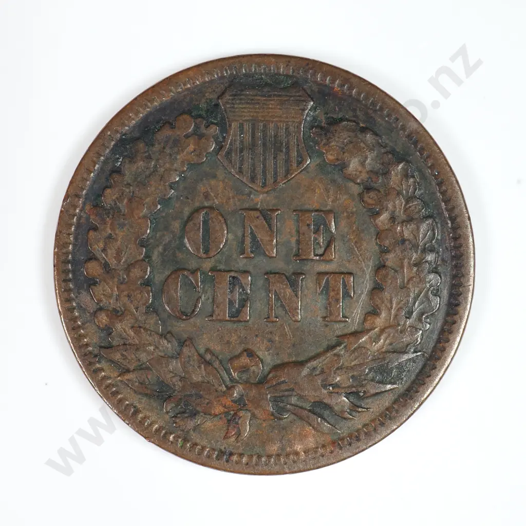 Indian Head Cent: 1886 - Very Fine. C.V USD $92 ( NZD $160 ) Image 1++