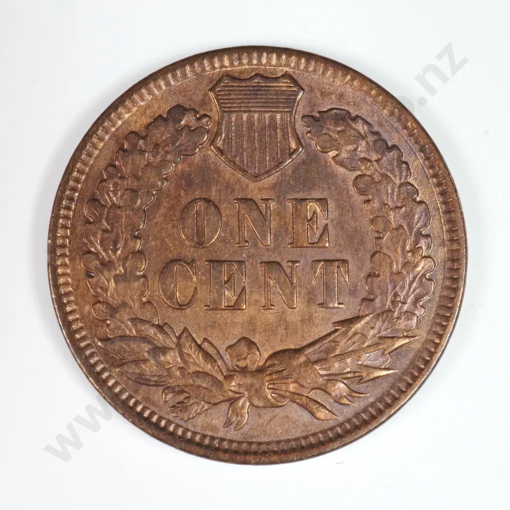 Indian Head Cent: 1898 - Almost Uncirculated. C.V USD $30 ( NZD $50 ) Image 1++