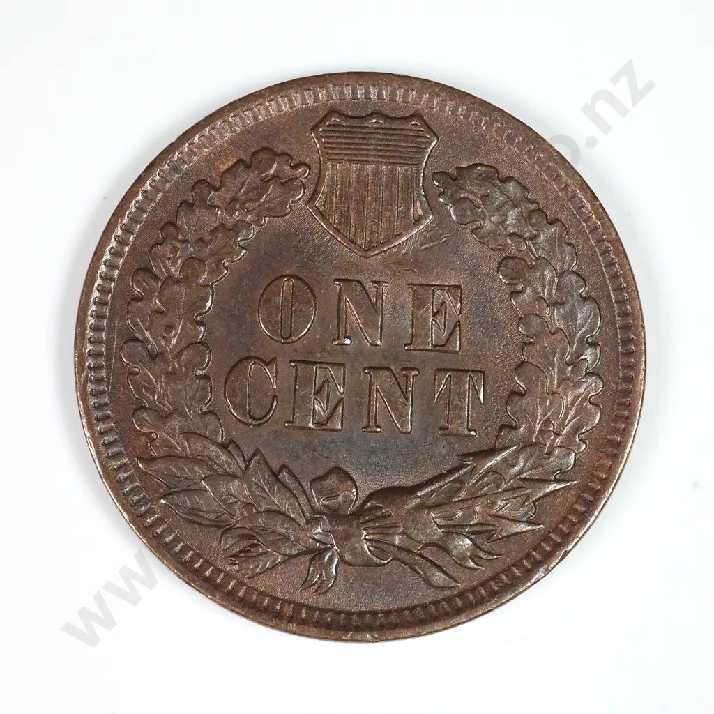 Indian Head Cent: 1899 - Almost Uncirculated. C.V USD $30 ( NZD $50 ) Image 1++