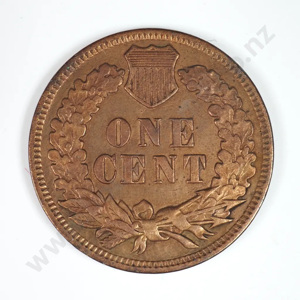 Indian Head Cent: 1909 - Almost Uncirculated. C.V USD $38 ( NZD $65 ) Image 1++