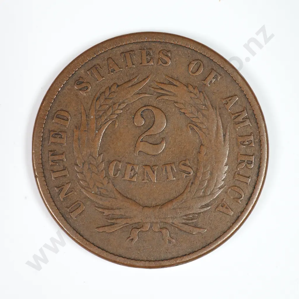 Two Cent: 1869 - Very Fine. C.V USD $81 ( NZD $140 ) Image 1++