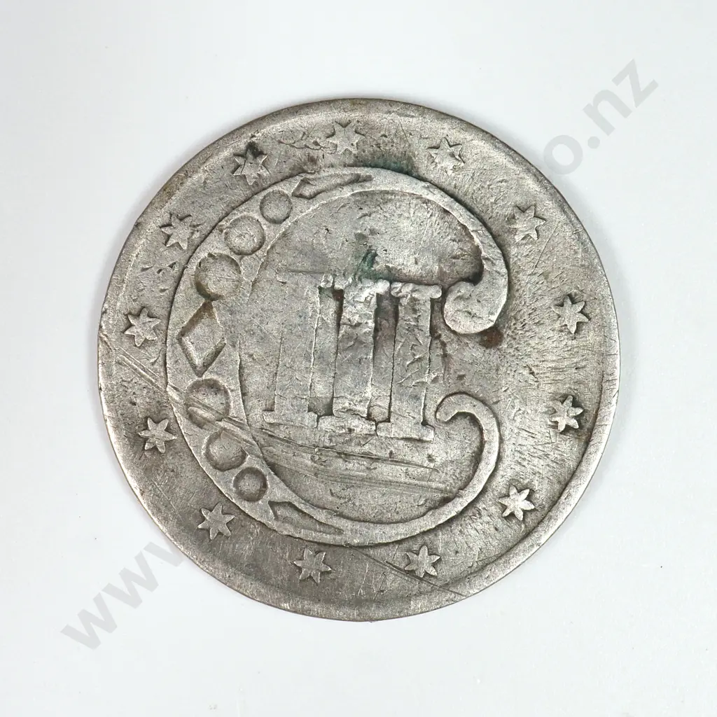 Silver Three Cent: 1853 - Good. C.V USD $53 ( NZD $90 ) Image 1++