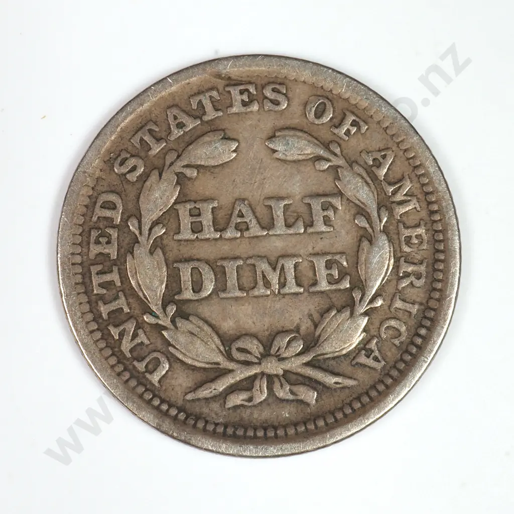 Half Dime: 1853 Arrows - Fine. C.V USD $45 ( NZD $75 ) Image 1++
