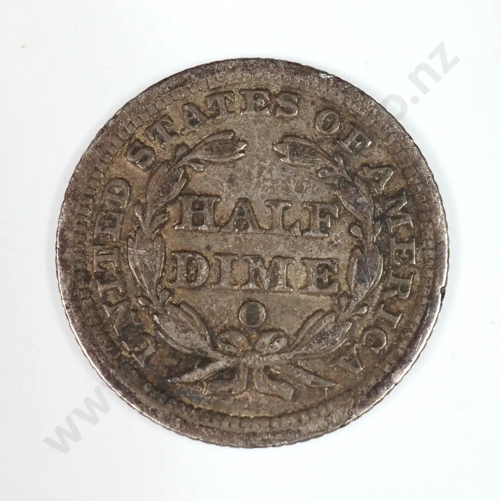 Half Dime: 1856 O - Very Fine. C.V USD $71 ( NZD $120 ) Image 1++