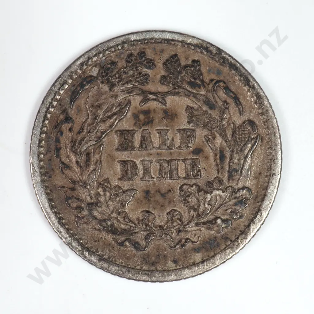 Half Dime: 1871 - Extremely Fine. C.V USD $58 ( NZD $100 ) Image 1++