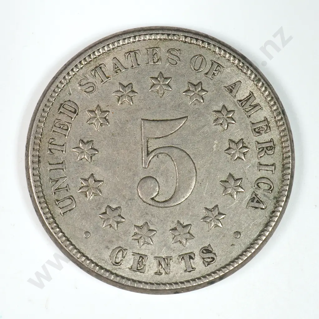 Shield Nickel: 1870 - Extremely Fine. C.V USD $123 ( NZD $215 ) Image 1++