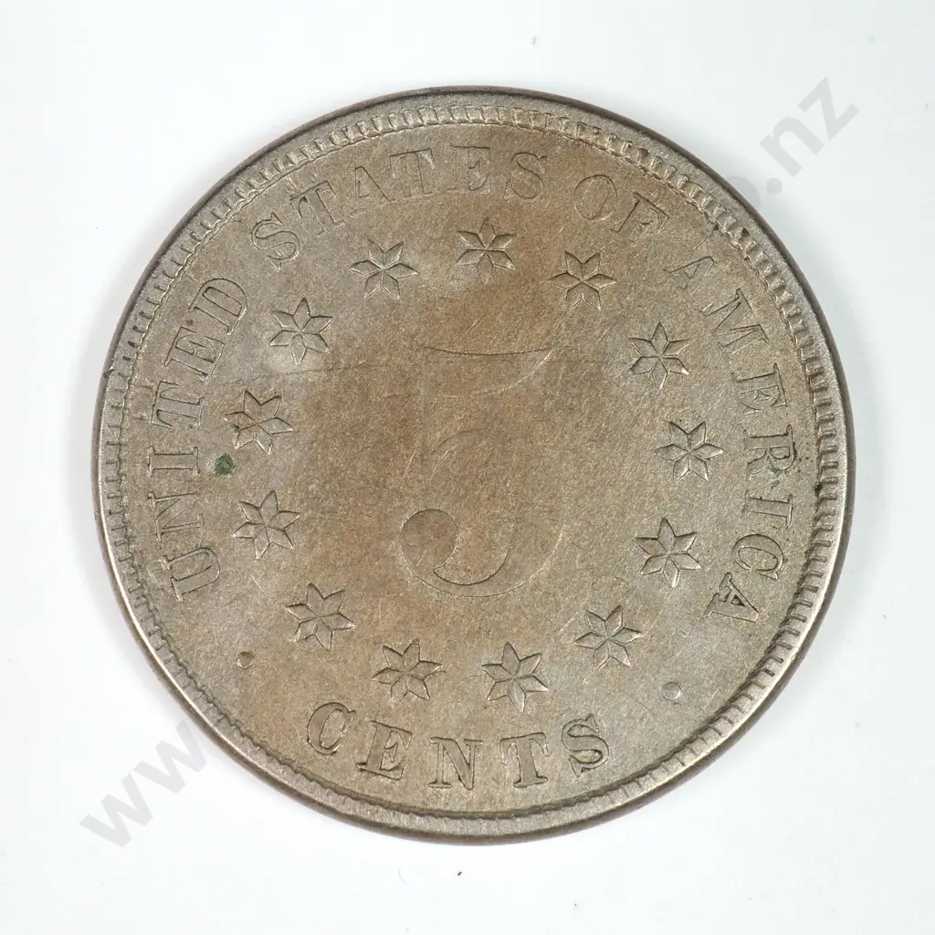 Shield Nickel: 1882 - Extremely Fine. C.V USD $92 ( NZD $160 ) Image 1++